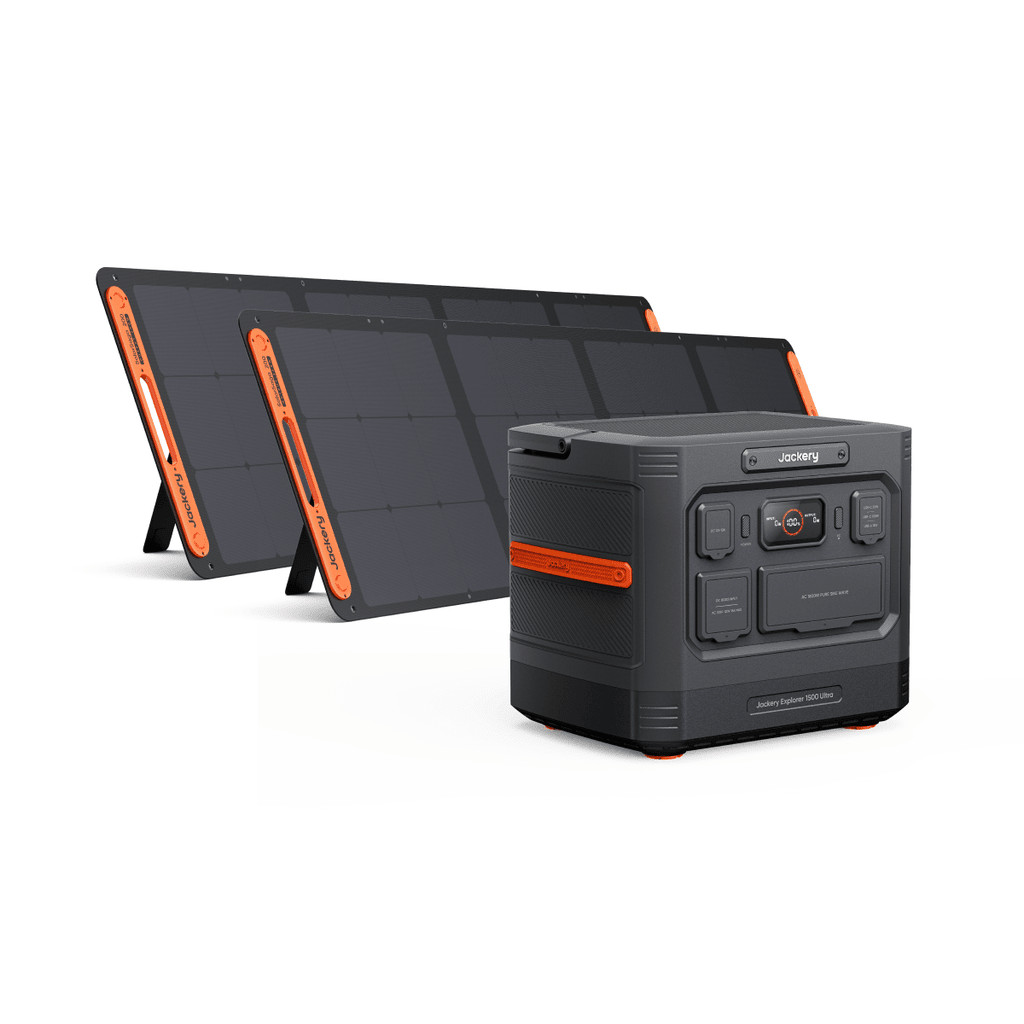 Jackery Explorer 1500 Ultra Power Station 1536Wh + 2 SolarSaga Solar Panel 200W