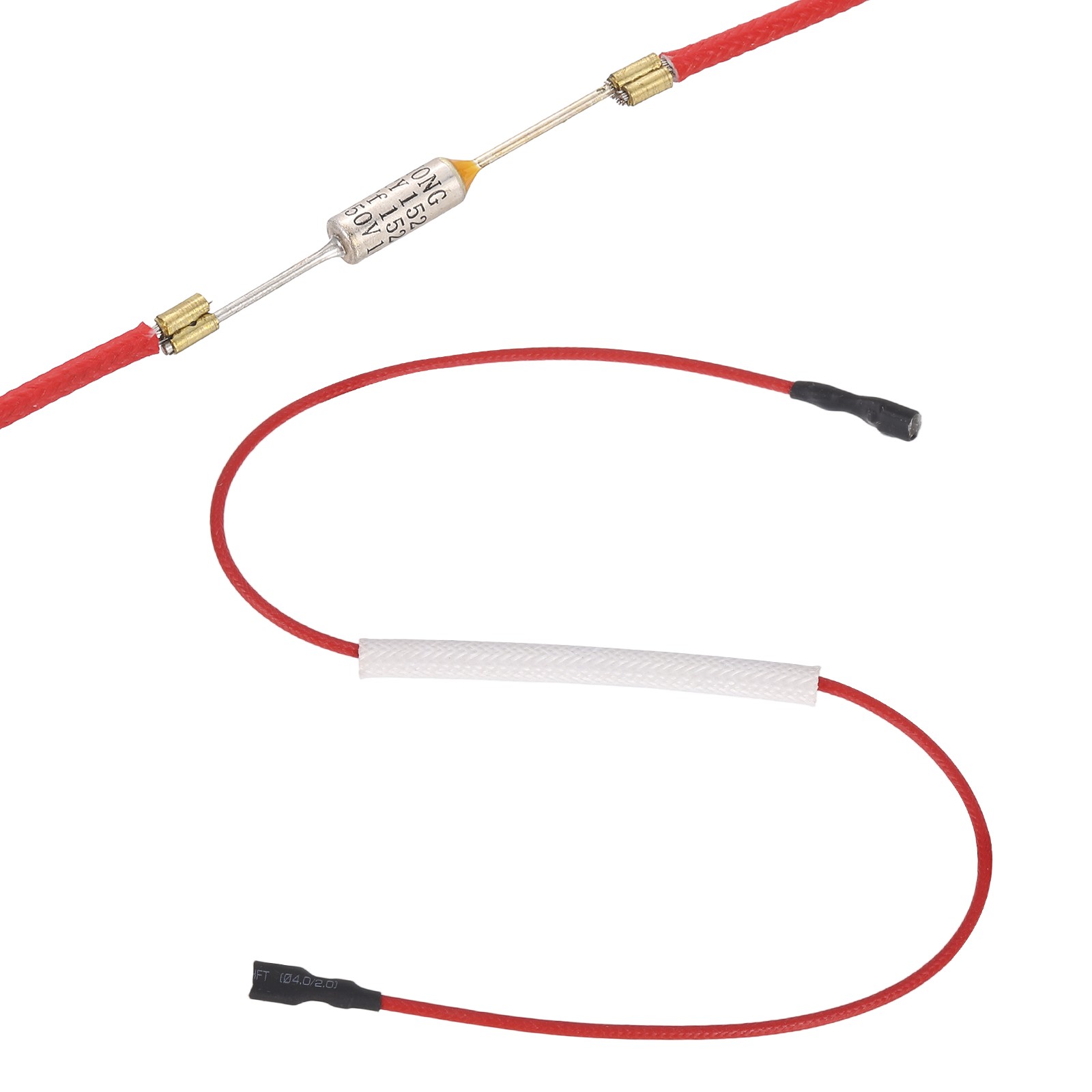 152°C 10A 250V Universal Rice Cooker Thermal Fuse Both End Terminal