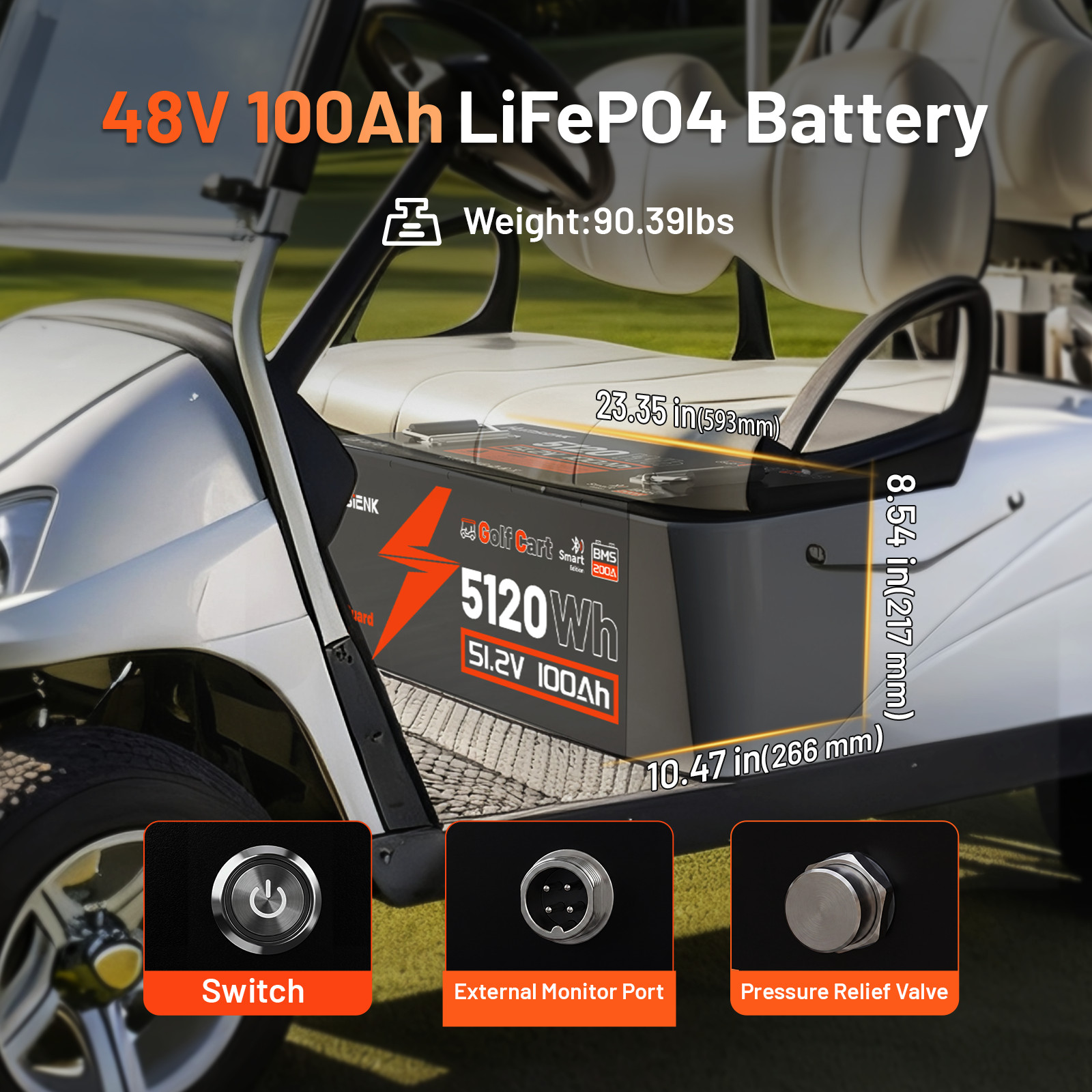 4Pack 12V 150Ah LiFePO4 Lithium Battery Bluetooth 7680Wh Home Storage Backup