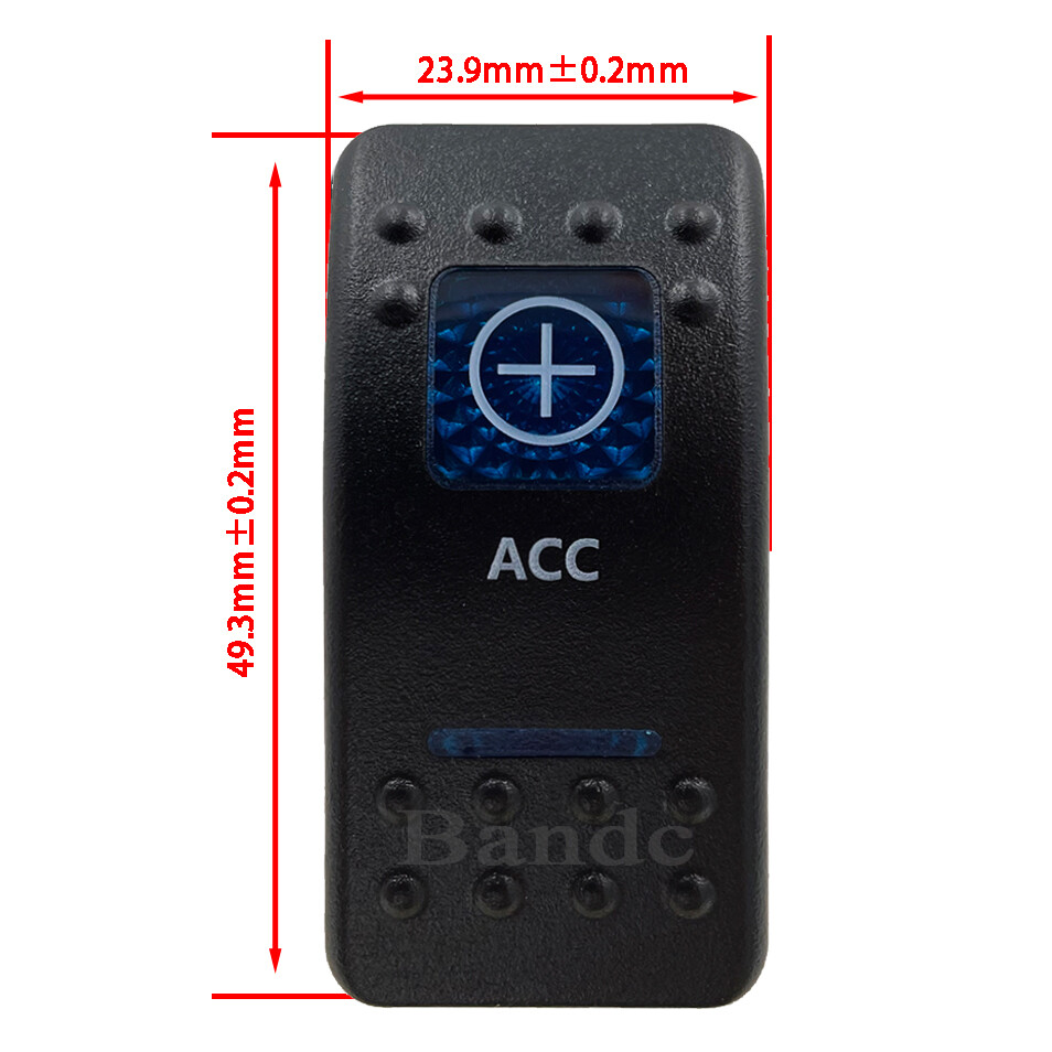 1pc Blue Switch Cover ONLY For Car Boat Truck Rocker Button Switch Replacing Cap