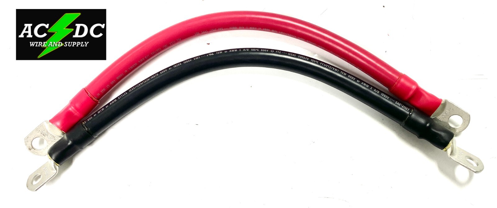 2/0 Gauge AWG Custom Battery Cables – Solar, Marine, Power Inverter Copper Wire