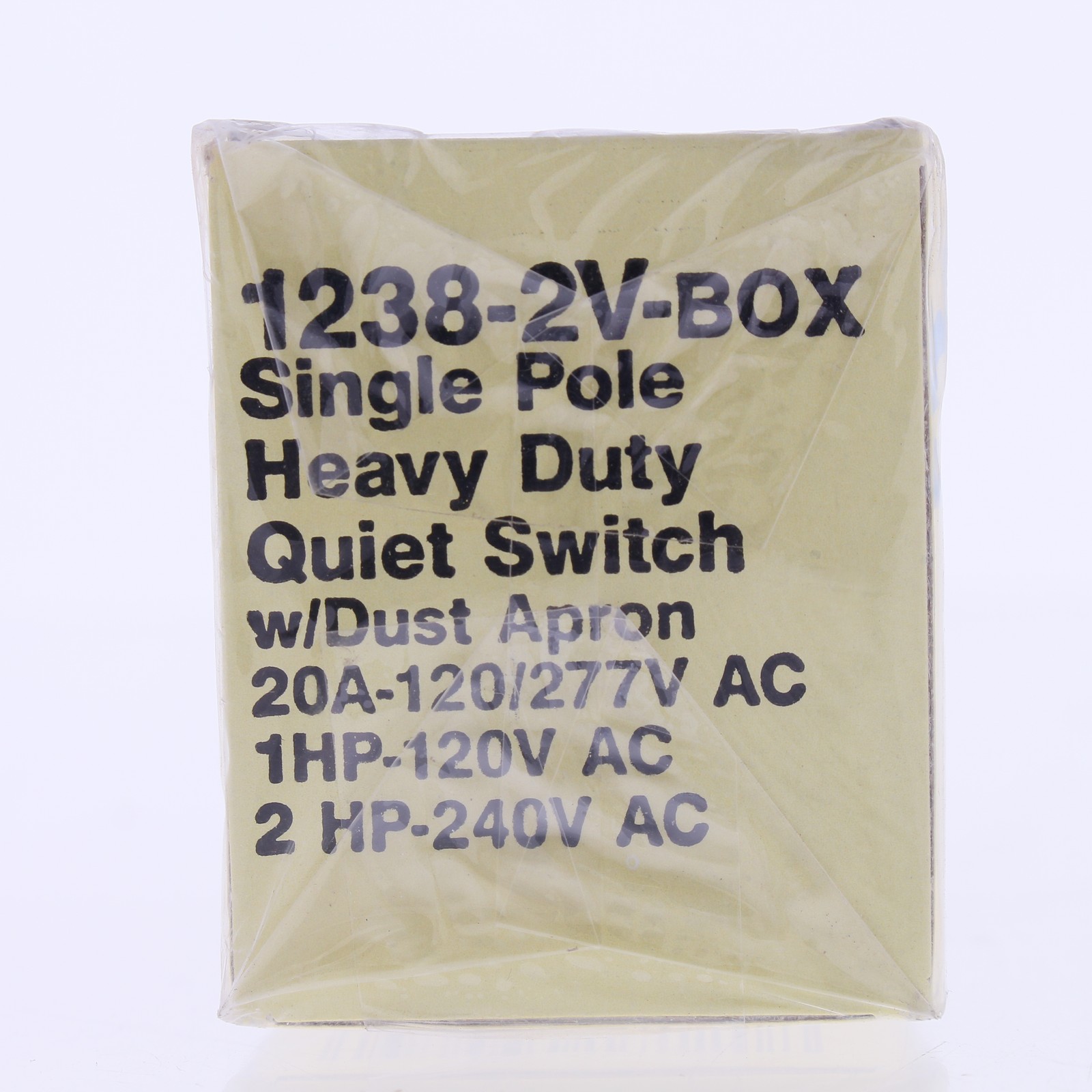 Eagle Ivory Heavy Duty Toggle Light Switch 20A 120V Single Pole 1238-2V
