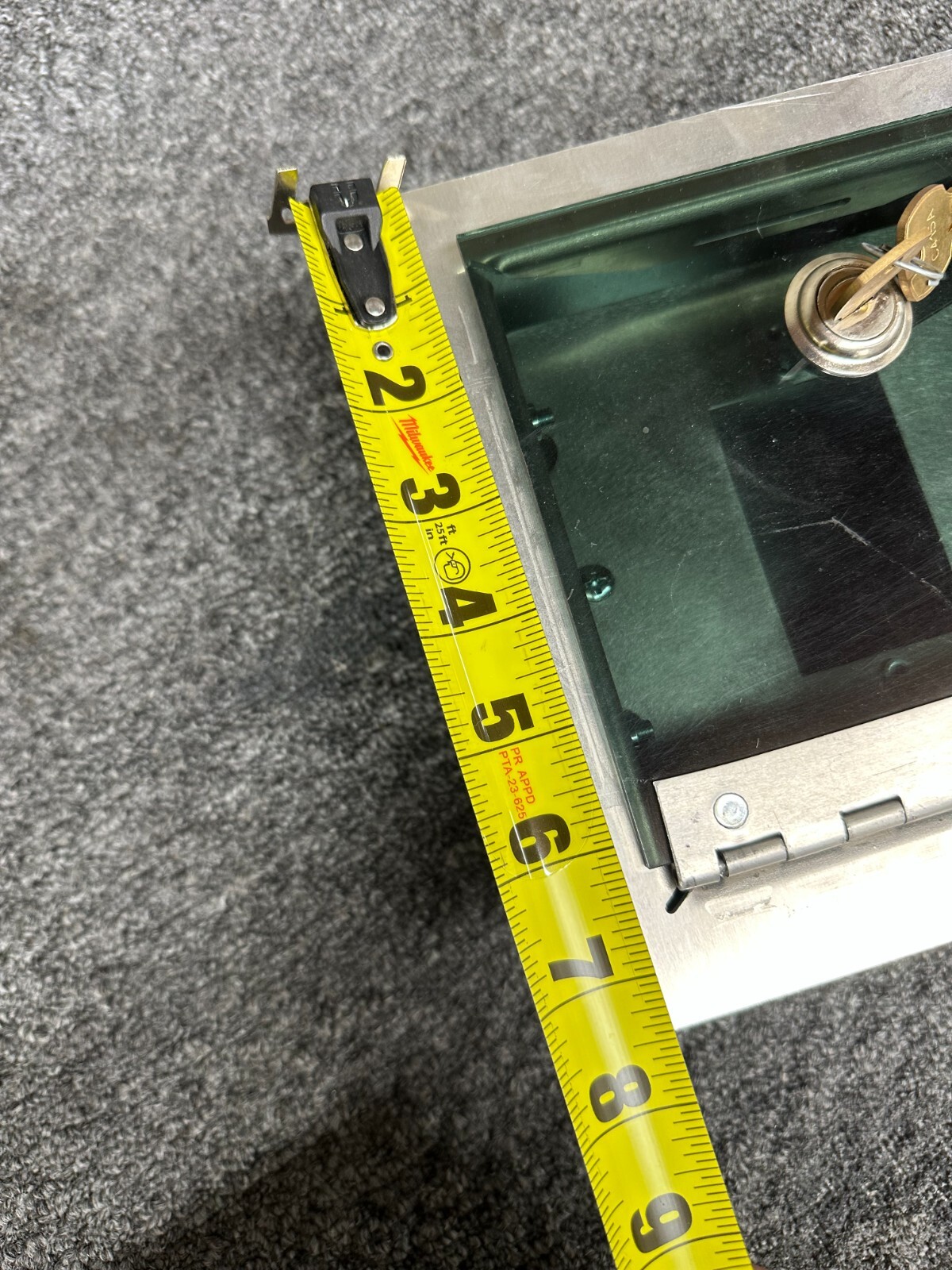 NEW Stainless Outlet Receptacle Flush Mount Lockable Box with tinted Cover