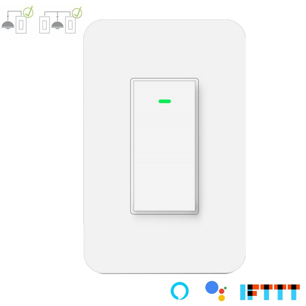 3 Way Smart Light Switch Wi-Fi Replace 3 Way Switch Alexa & Google Home