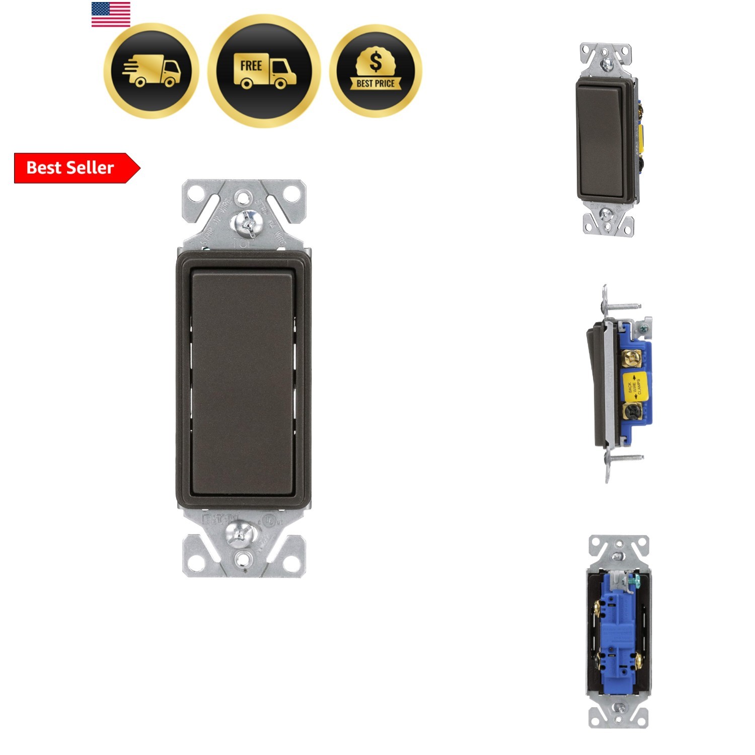3-Way Designer Switch, Oil Rubbed Bronzeoil Rubbed Bronze