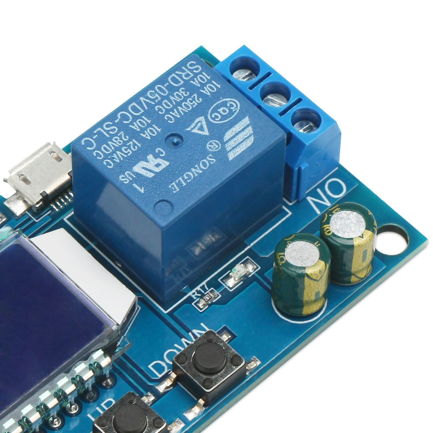 Versatile Timer Relay Module – LCD Display, 5V/12V/24V, Time Delay Up to 9999min