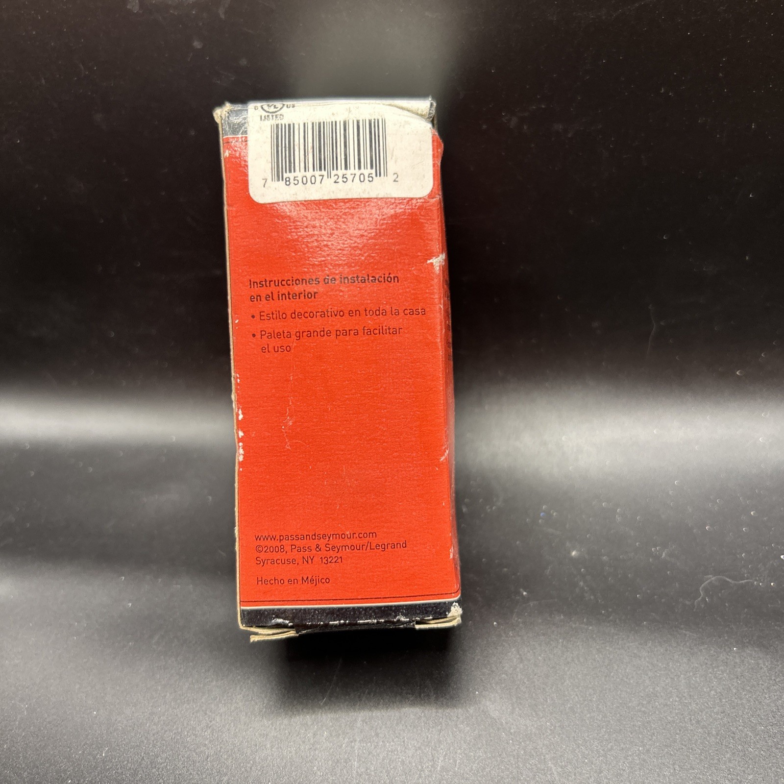 Pass & Seymour 4 Way Decorator Switch Black 15 Amp New Old Stock C3