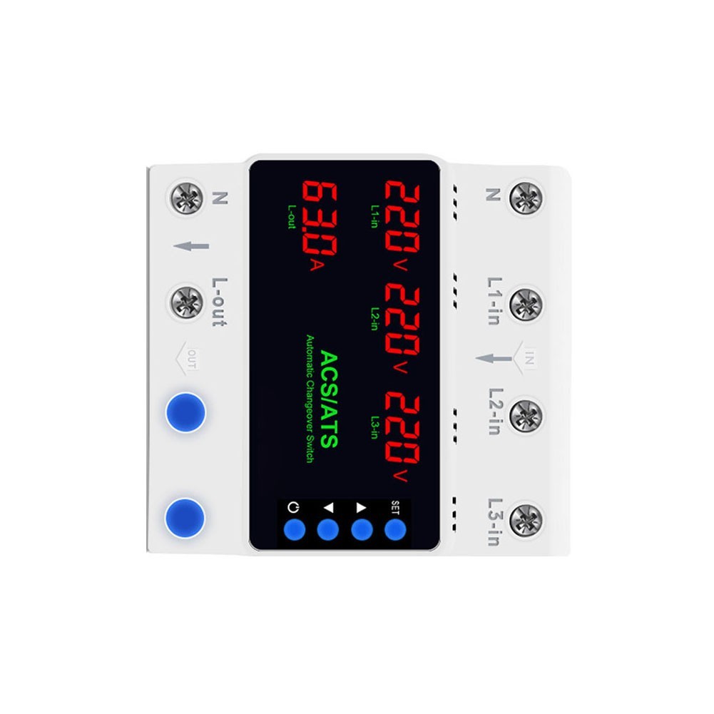 220V Overvoltage Undervoltage Protector with Auto Switching and Delayed Restart