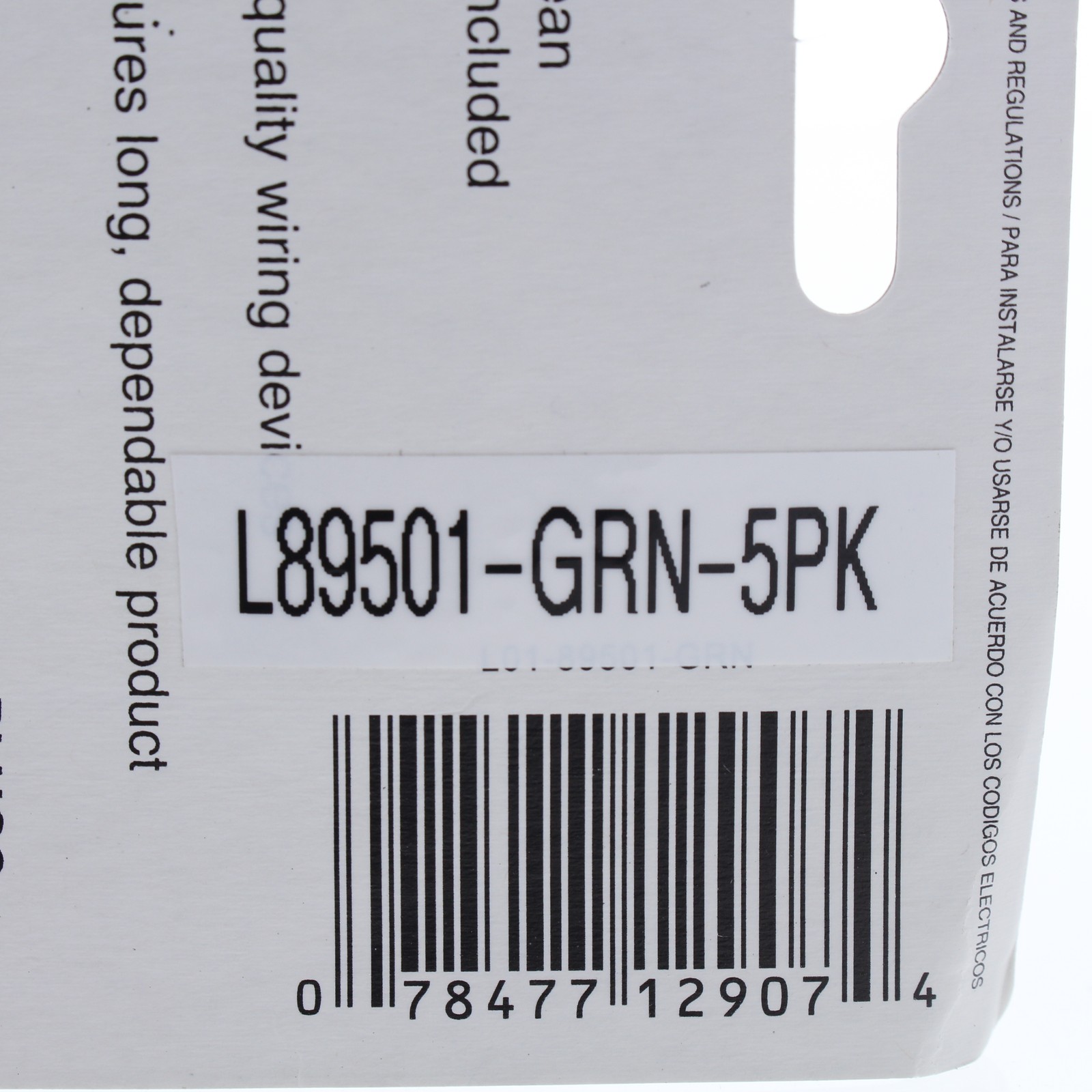 Leviton 89501-GRN Green Vine 1-Gang Toggle Ceramic Standard Wallplate Cover 5pcs