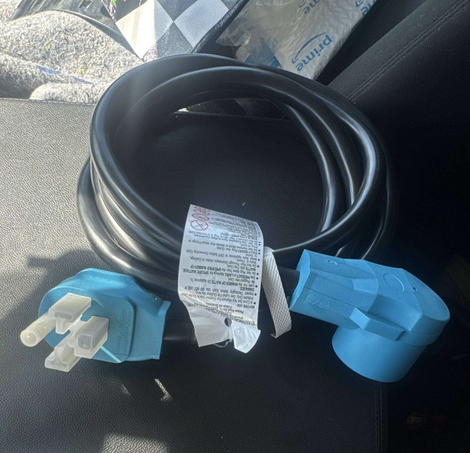 Xuanhua NEMA 14-30P to 14-30R Extension Cord 125/250V 21-30A Blue/Black