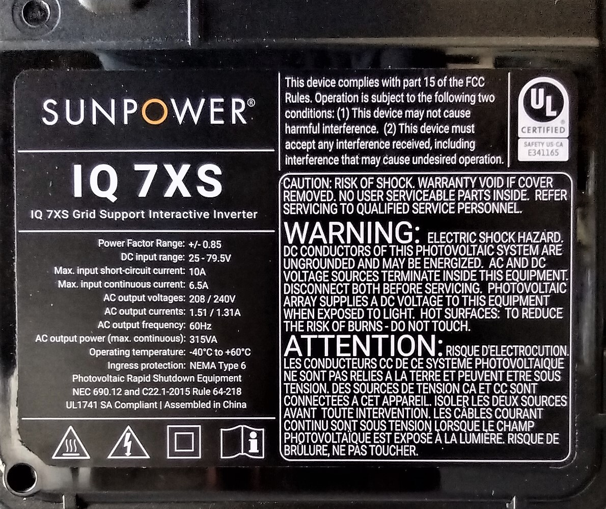 SunPower 360 watt Solar Panels w/ Enphase IQ 7XS or SunPower Micro Inverter