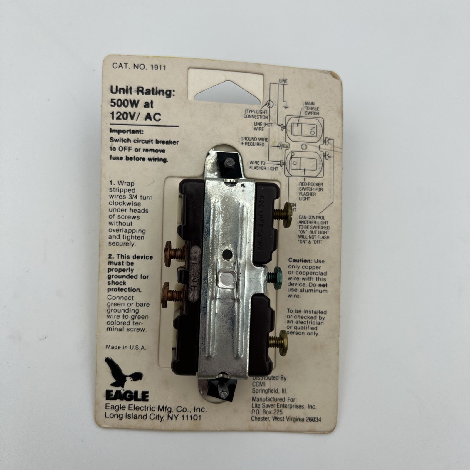 Light Bulb Switch Flasher Sign