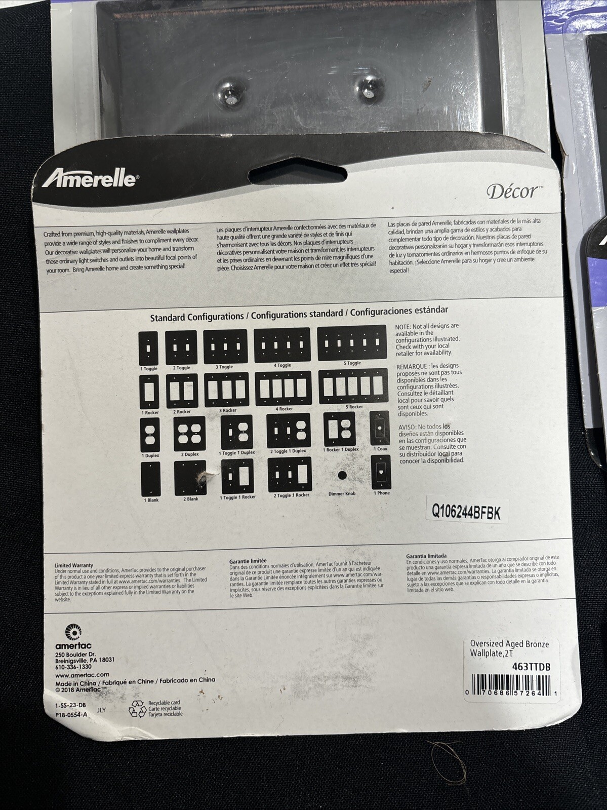 Amerelle Aged Bronze Traditional Steel Wallplates LOT OF 12 PCS NEW OVERSIZED