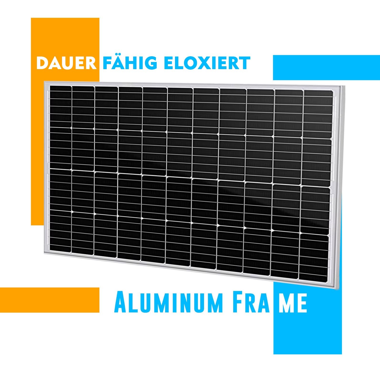 100W Solar Panel 12V PV Module Monocrystalline Battery Charger For Home RV Roof