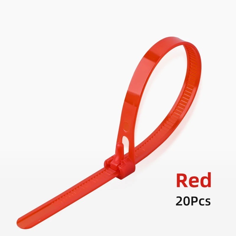 Reusable Cable Zip Ties 20PCS Releasable Nylon Wire Organizer Straps