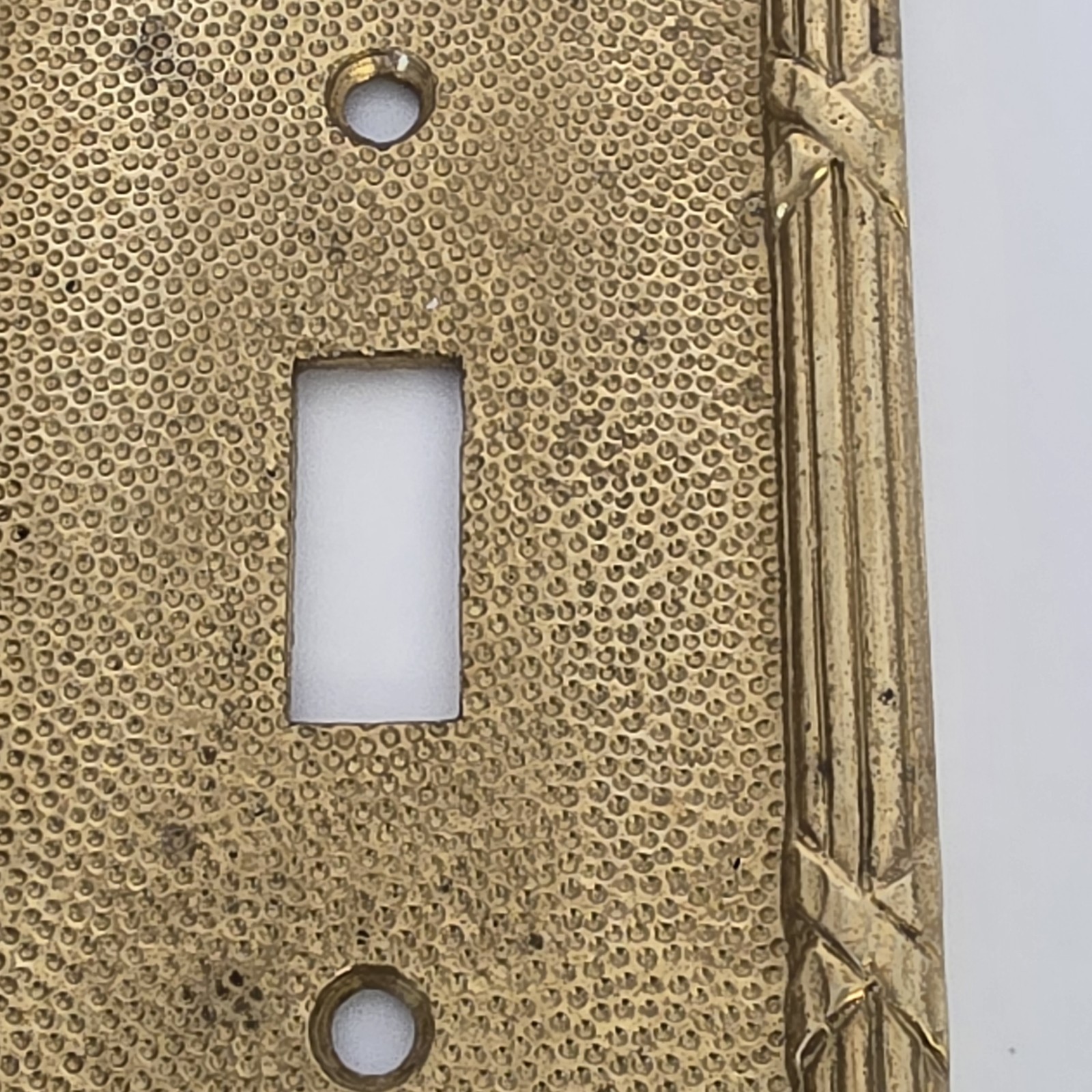 Phylrich Ribbon and Reed collection Light Switch Plate Gold