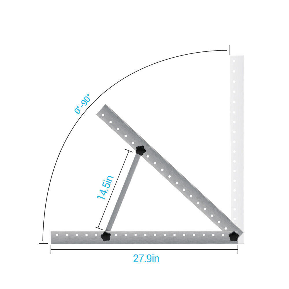 Renogy Solar Panel RV Tilt Mount Brackets Rooftop Flat Surface Adjustable Frame
