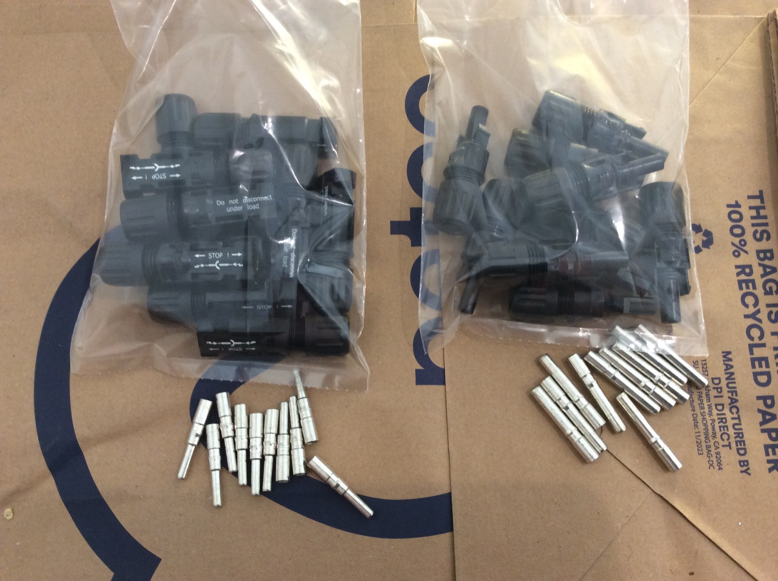 Lot of 10 Pairs Staubli MC4 PV Solar Panel Cable Connector for 8 AWG