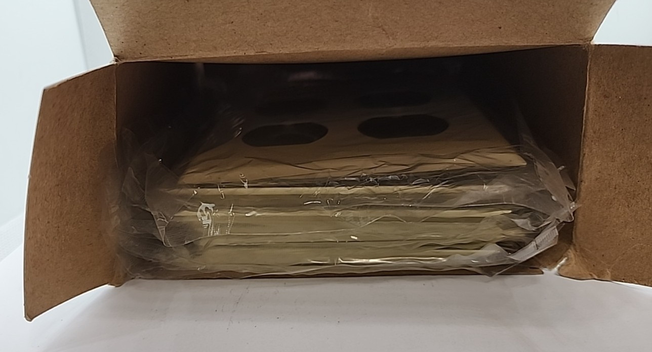 Lot of 9- MULBERRY 99102 2 GANG DUPLEX IVRORY WRINKLE WALLPLATE [2ES1 BB]