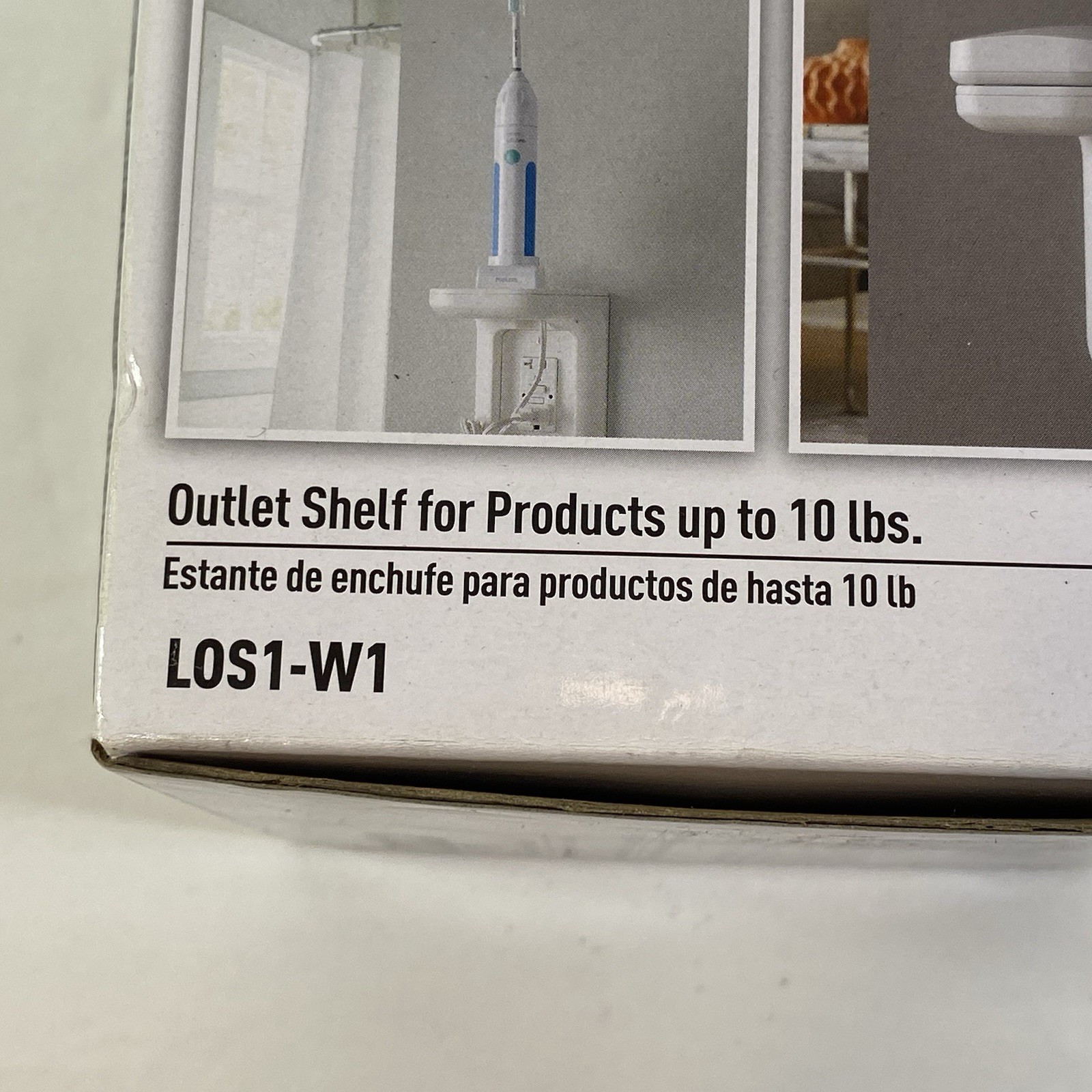 Outlet Shelf White SANUS Outlet Cover with a Shelf Above Holds 10lb – New in Box