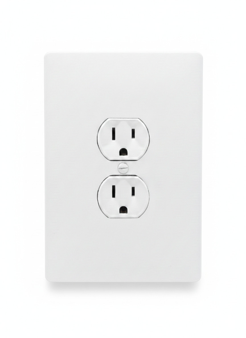 4″x6″ Oversized Duplex Electric Outlet Cover, 1-Gang Wall Plate, Large, White