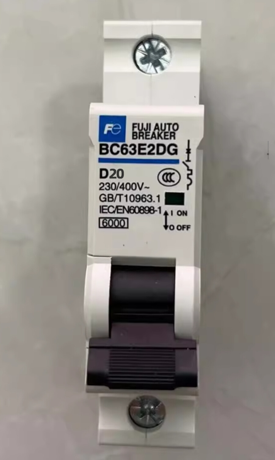 Fuji Electric Miniature Circuit Breaker MCB BC63E2DG-1P D20 20A