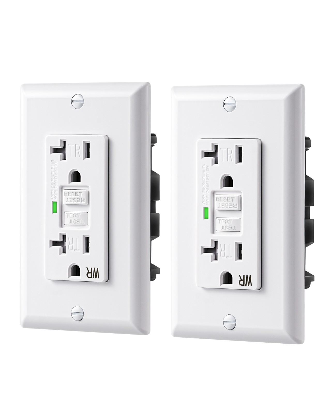 DEWENWILS 2 Pack 20 Amp GFCI Outlet, Self-Test GFI Receptacles w/ LED Indicator