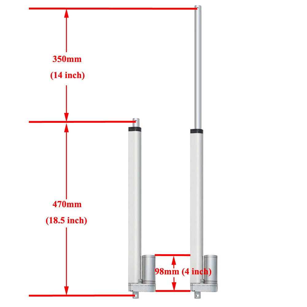 Dual DIY Axis Solar Tracking Tracker Kit W/ 14″ Linear Actuator W/ Anemometer