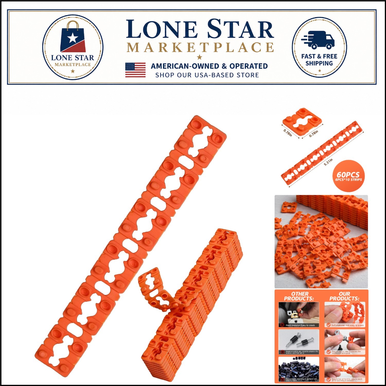 Adjustable Outlet Spacers – 60 Pack for Easy Fix of Loose Electrical Connections