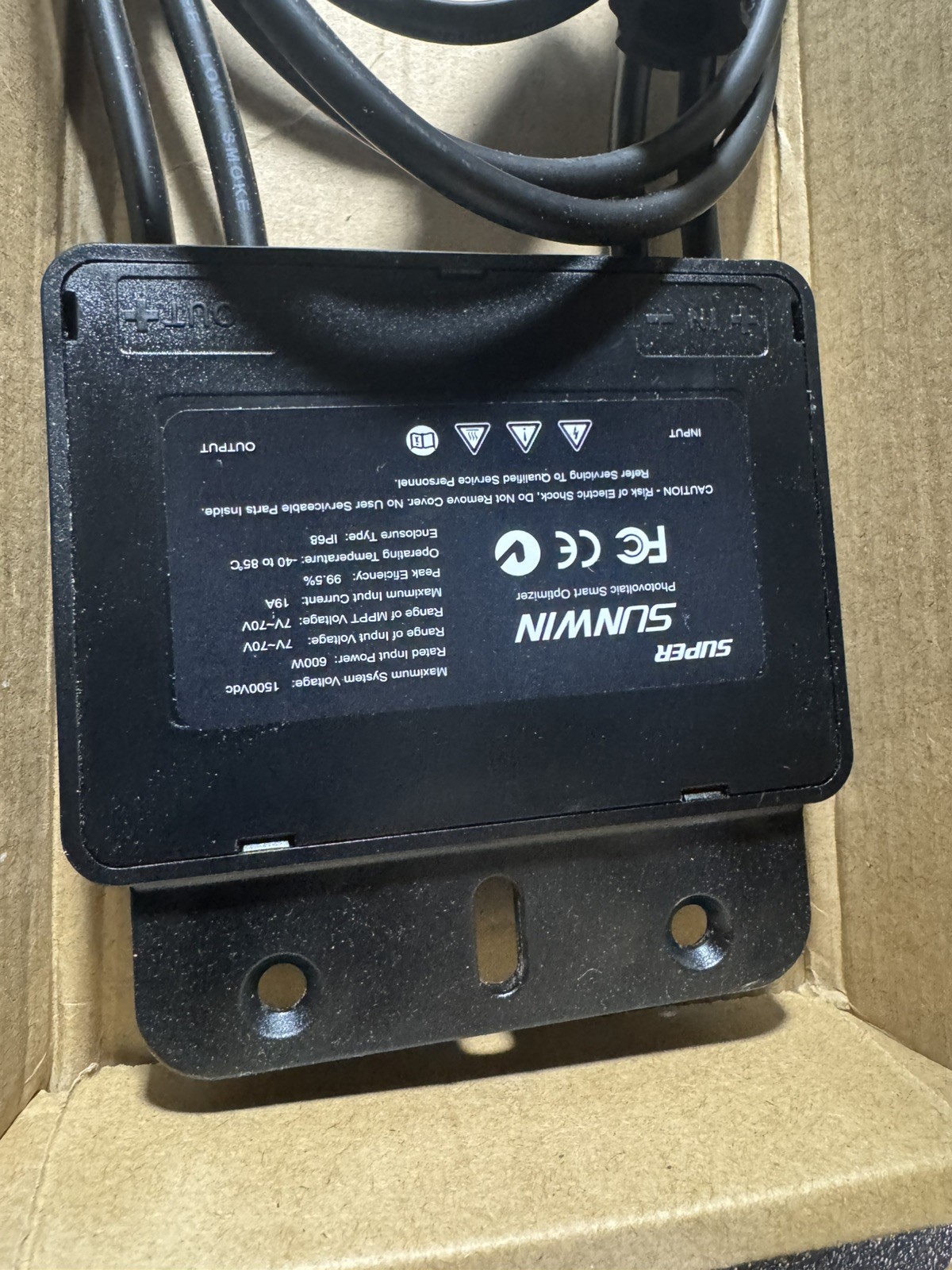 SUNWIN 600W Solar PV Power Optimizer – High-Compatibility PV Optimizer for Solar