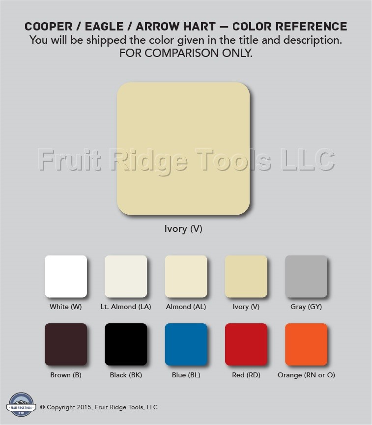 Cooper 5153V Ivory Toggle Switch 2-Gang Decorator GFCI Unbreakable Wallplate GFI
