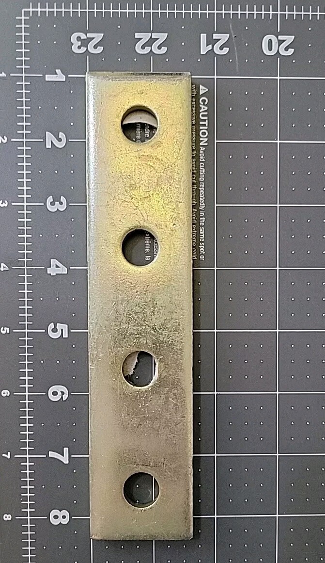 Superstrut 7-1/4 In. L. Flat Goldgalv Electroplated Zinc Bracket ZX207-10 7 Each