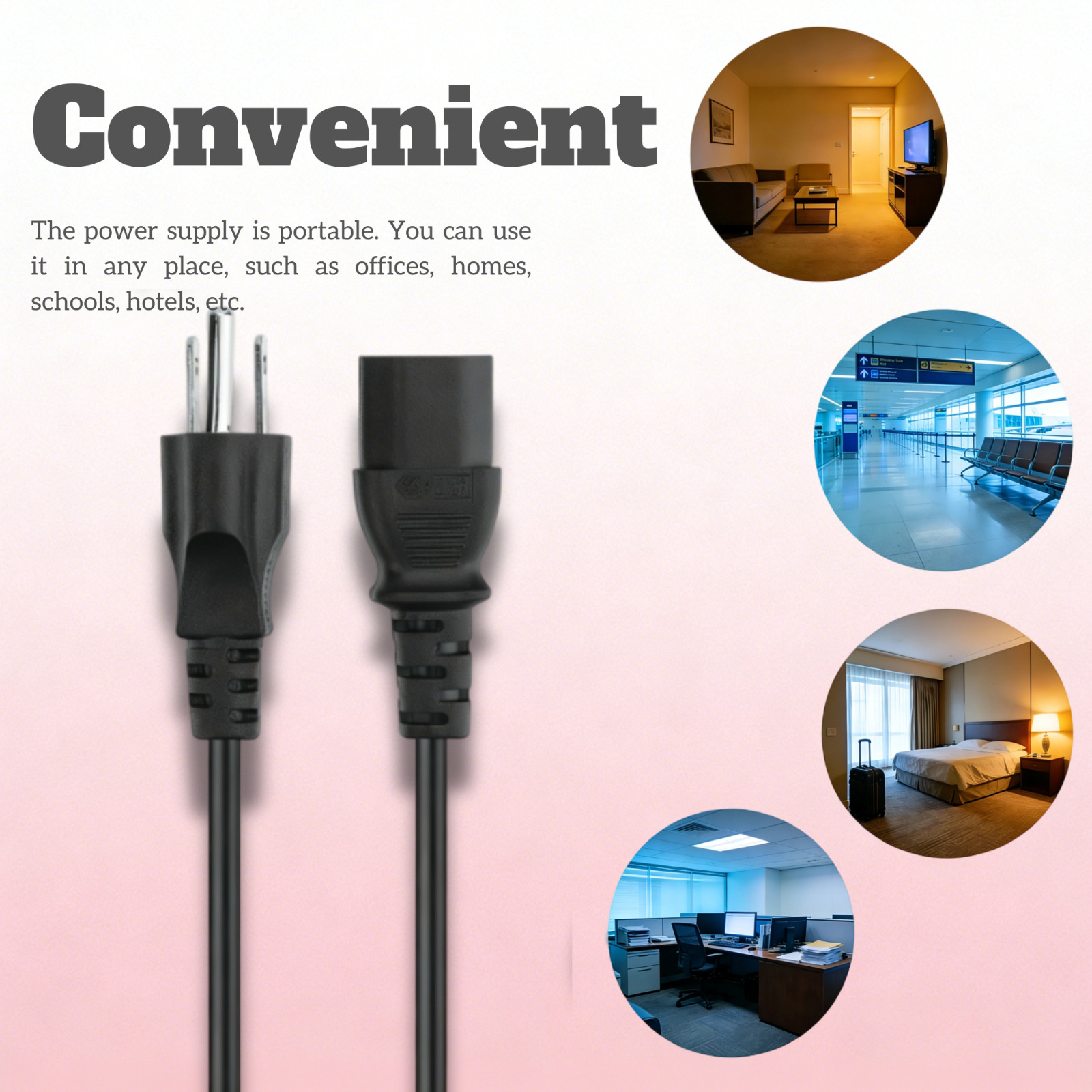 6ft UL AC Power Cord Cable For Mitsubishi HC3000U HC3100U HC3800 HD900U HD1000U