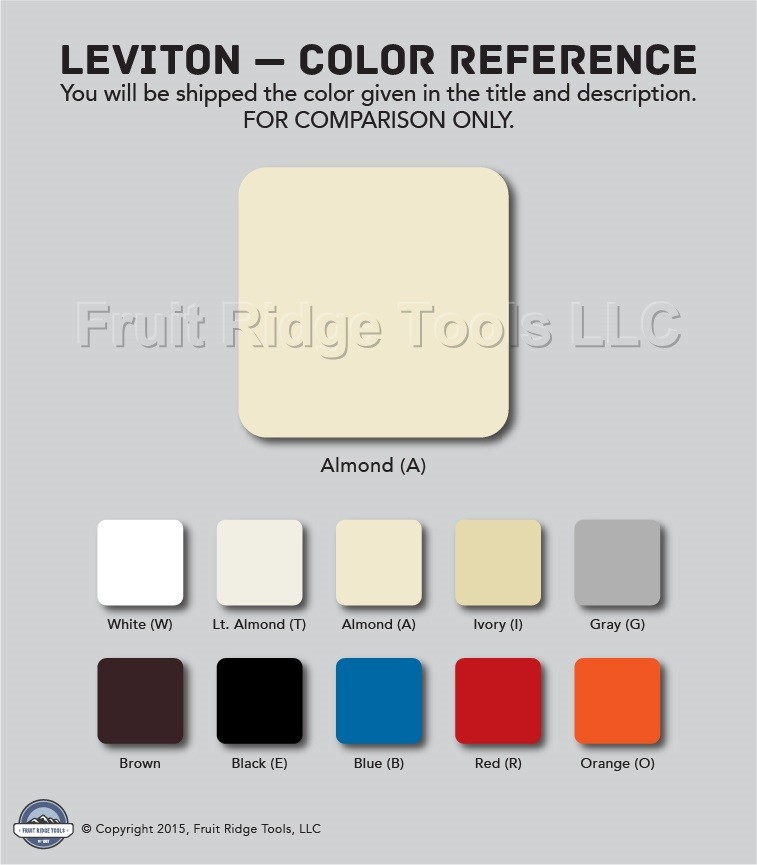 Leviton 80405-A Almond 2-Gang Toggle Decora GFI Plastic Standard Wallplate Cover