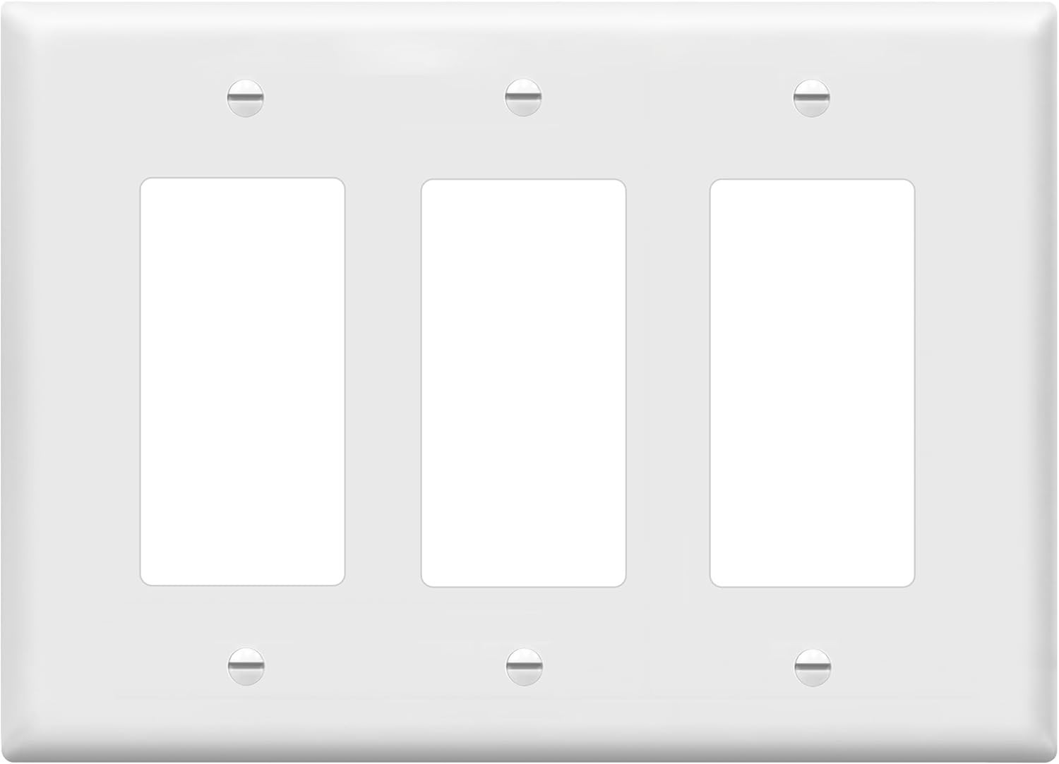 Polycarbonate Thermoplastic 3-Gang Wall Plate – Easy Installation, Listed