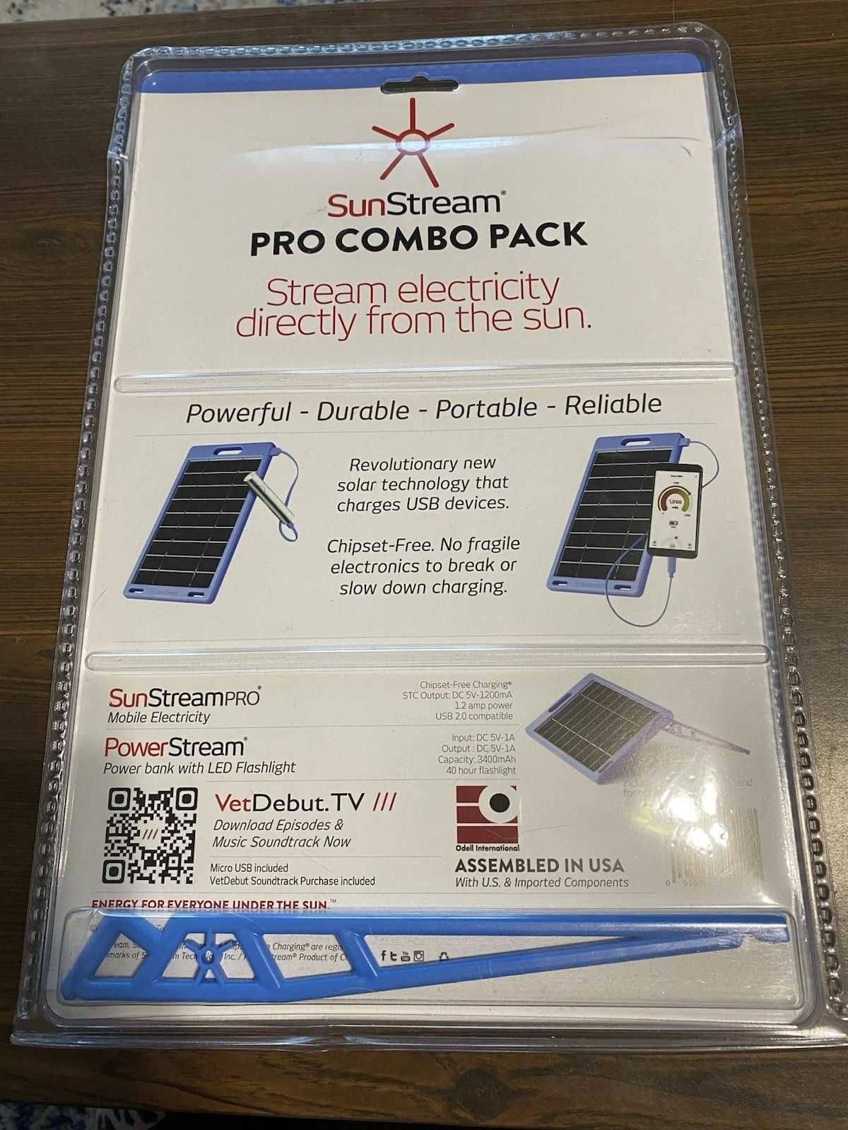 Sunstream PRO Rugged Waterproof USB Charging Solar Panel Pack Wholesale 10-200PC