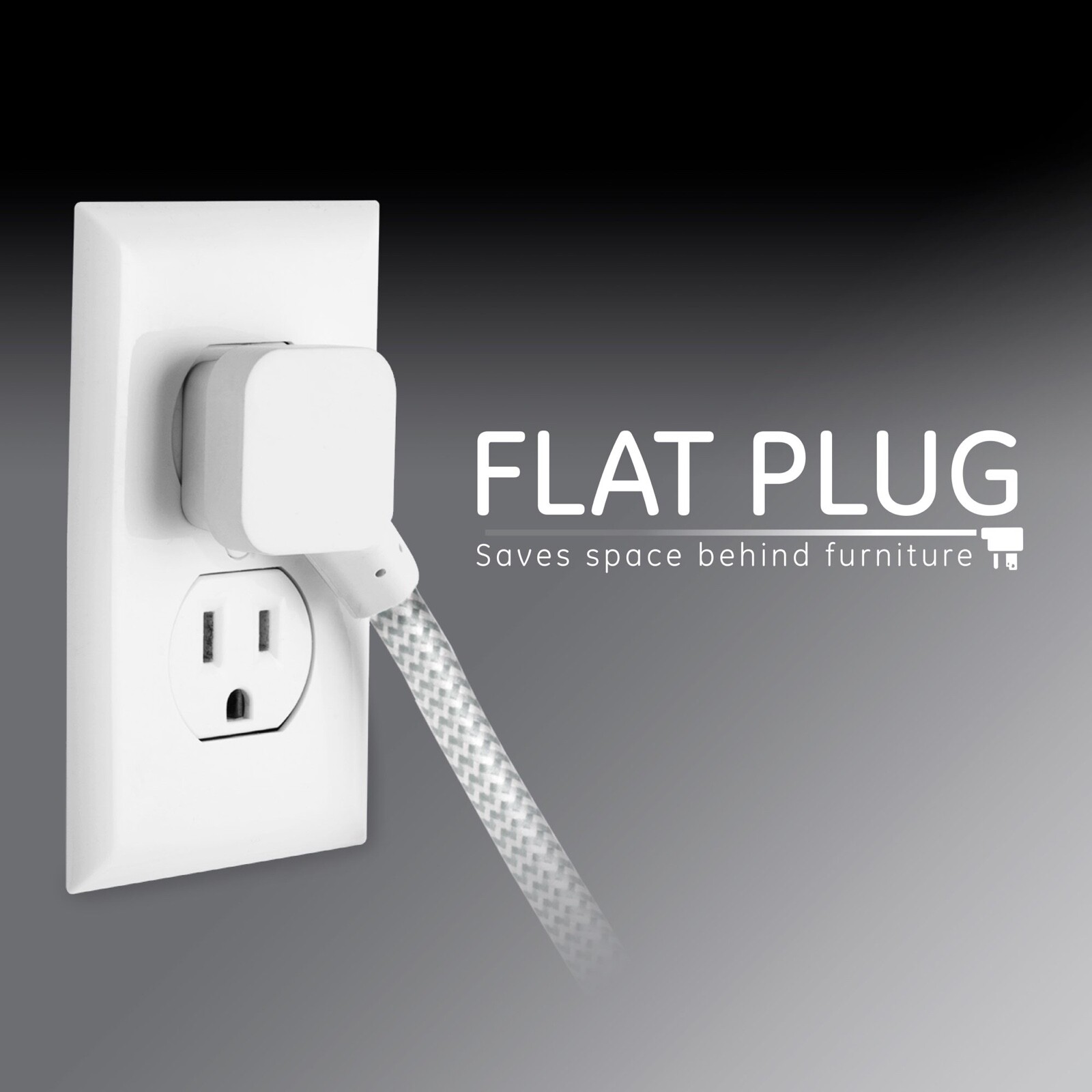NEW 10ft. 3-Outlet Extension Cord by Cordinate, White/Gray – Best Seller