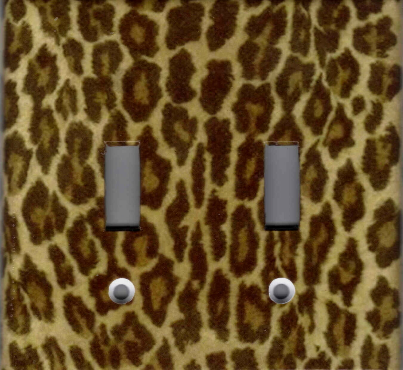 LEOPARD SKIN No. 1 PRINT IMAGE HOME DECOR LIGHT SWITCH PLATES AND OUTLETS
