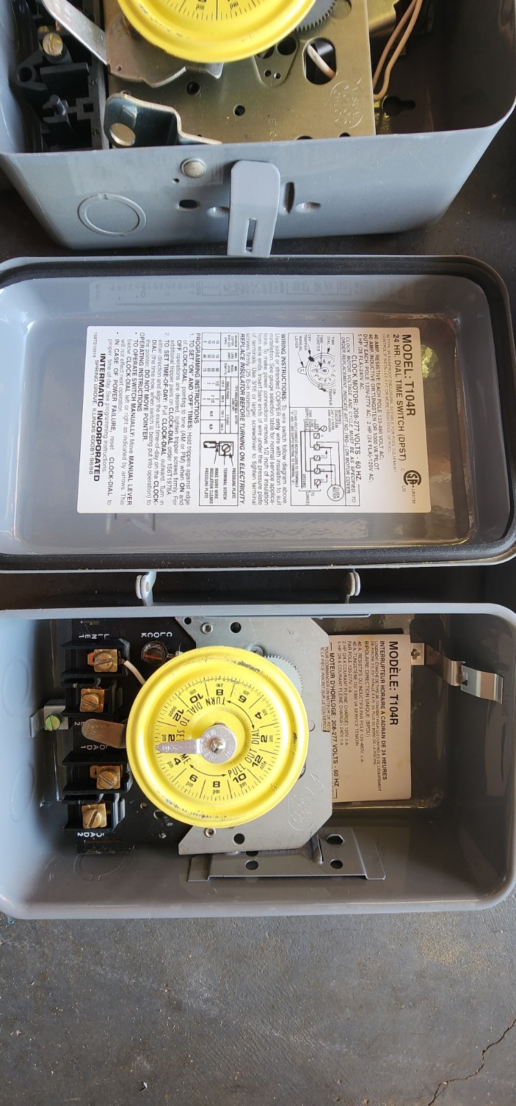 Lot Of 8 Intermatic& GE Timer Programmable Electronic 120-277Vac NEW