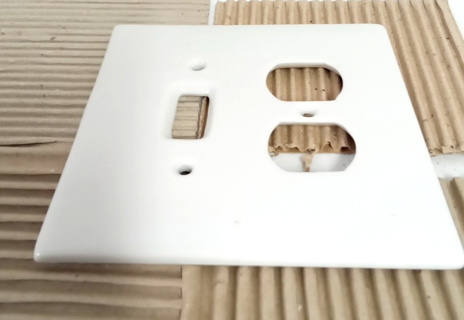 Maryland China Light Outlet Switch Wall Plate Cover Ceramic Porcelain Off White
