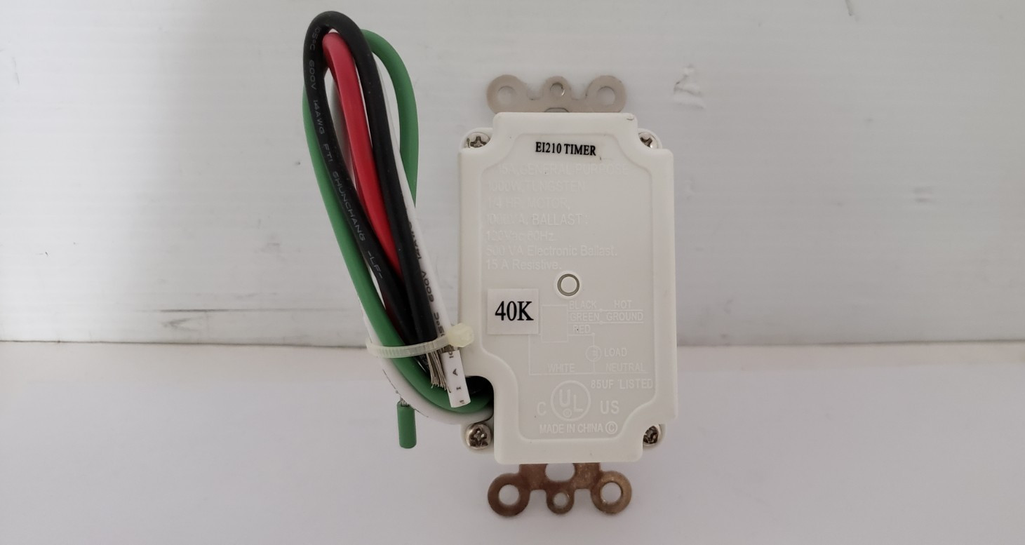 INTERMATIC EI210W (EI210) ELECTRONIC COUNTDOWN TIMER, 10-60 MIN, 15A 120VAC, NIB