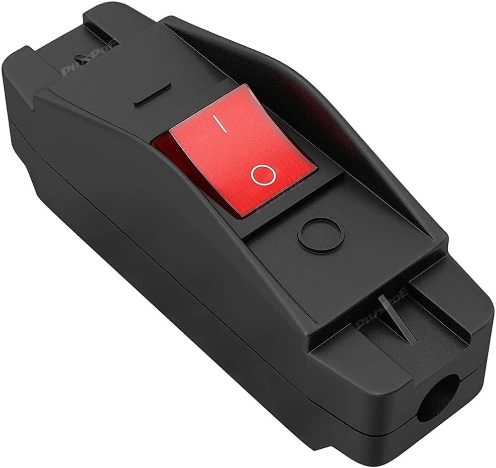 Inline Cord Switch, Heavy Duty 16A AC 125V / 250V Large Current In-Line On/Off