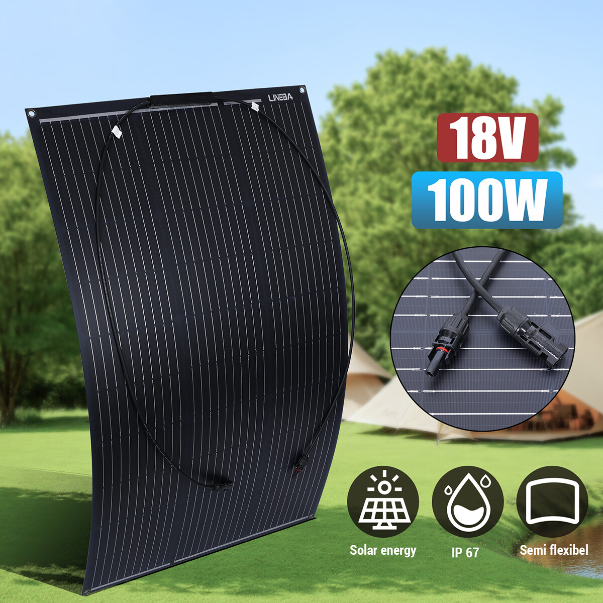 400W N-type Mono Rigid Big Solar Panel Kit PV moudle for Roof Power w/Controller