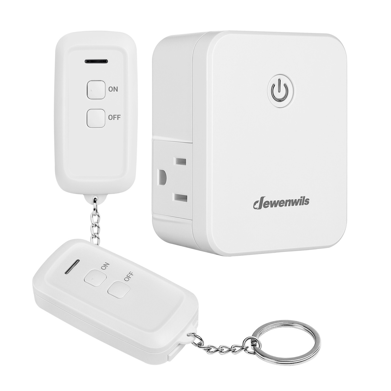 DEWENWILS Remote Control Outlet with 2 Remotes for Halloween Christmas Lights
