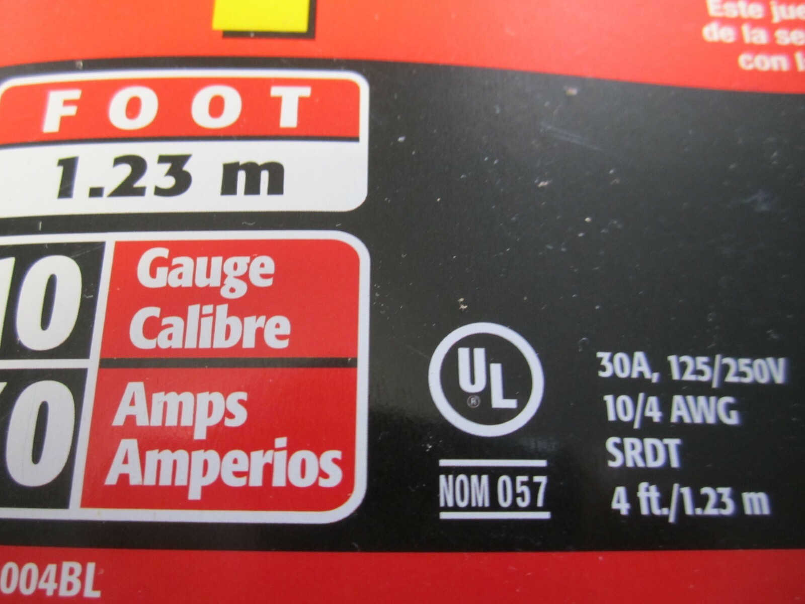 Lot of 5 pcs 4 ft. Dryer Cord AWG 10/4 SRDT 125/250 V 30Amp 10 Gauge