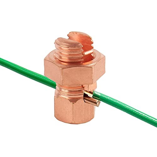 6PCS Split Bolt Connector Copper Grounding Clamps for Completing Ground