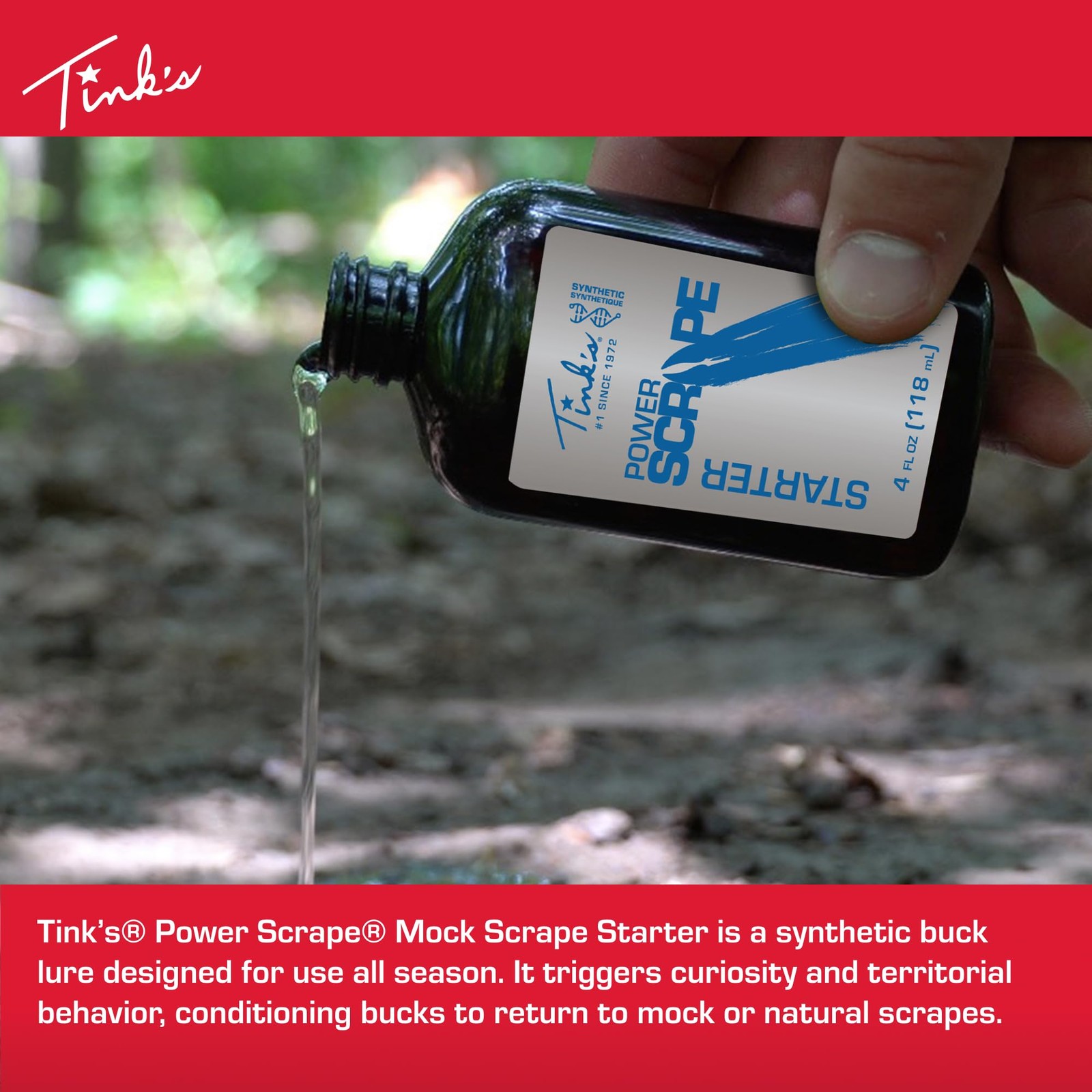 Power Scrape Starter|4 fl oz Bottle|Hunting Accessories, Mock Scrape Starter …
