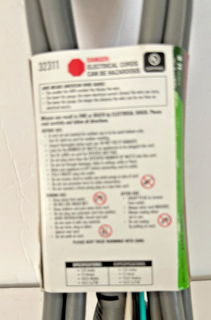 ACE HARDWARE GENERAL PURPOSE REPLACEMENT CORD 16/3 6 FT. BRAND NEW