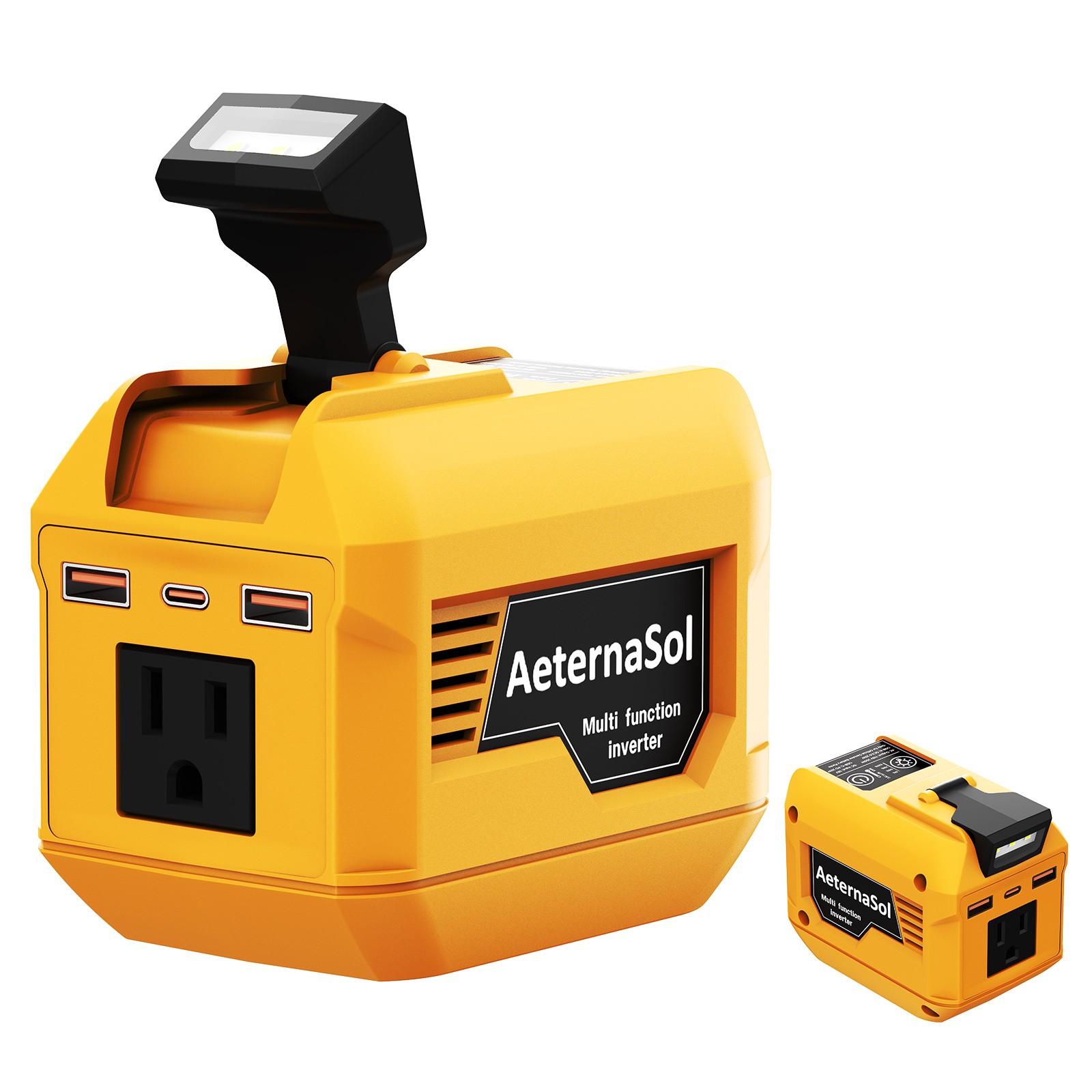 Power Inverter for Dewalt 20V 250W Peak 500W Battery AC 110V Portable Camping