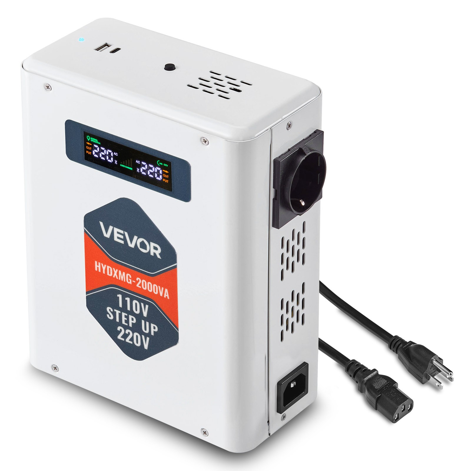 VEVOR Step Up Voltage Converter 2000VA Power Converter Transformer 110V to 220V